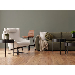 Ensemble de 2 tabourets de comptoir aspect cuir tan - Cozy