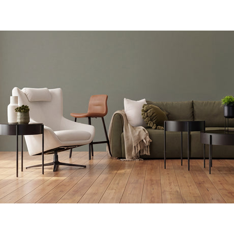 Ensemble de 2 tabourets de comptoir aspect cuir tan - Cozy