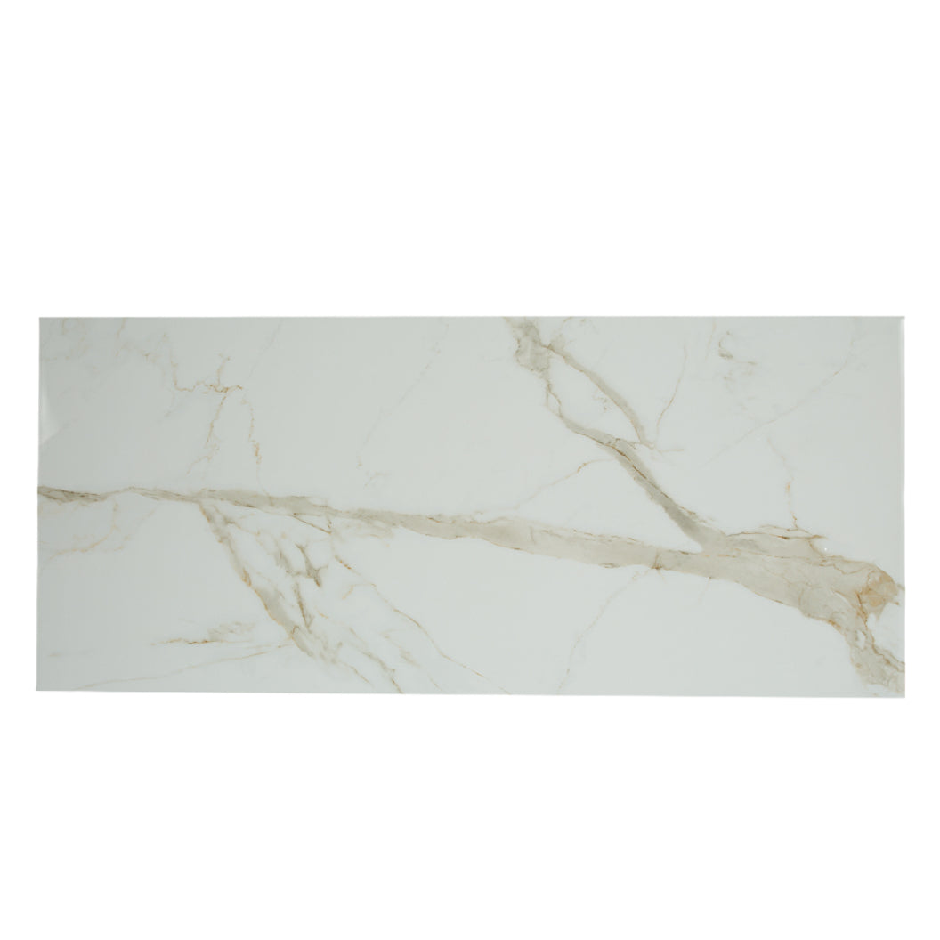 Table de salle à manger rectangulaire en céramique ou en verre - Hugo