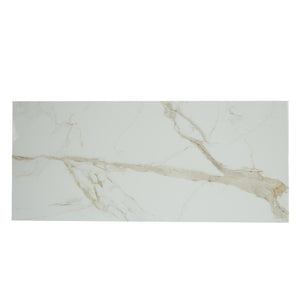 Table de salle à manger rectangulaire en céramique ou en verre - Hugo