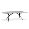 Table de salle à manger rectangulaire en céramique avec métal - Urby