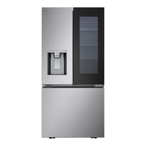 Réfrigérateur à portes françaises 33 po, 24,5 pi³ Inox avec InstaView Door-in-Door, Craft Ice