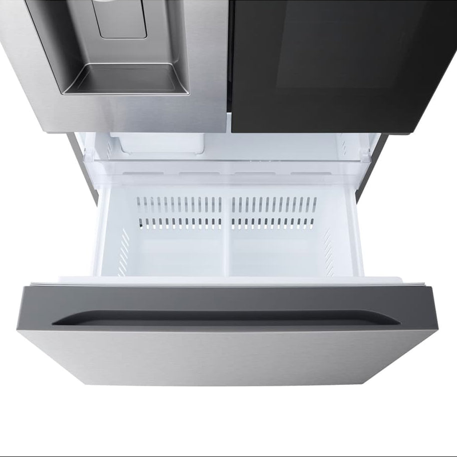 Réfrigérateur à portes françaises 33 po, 24,5 pi³ Inox avec InstaView Door-in-Door, Craft Ice