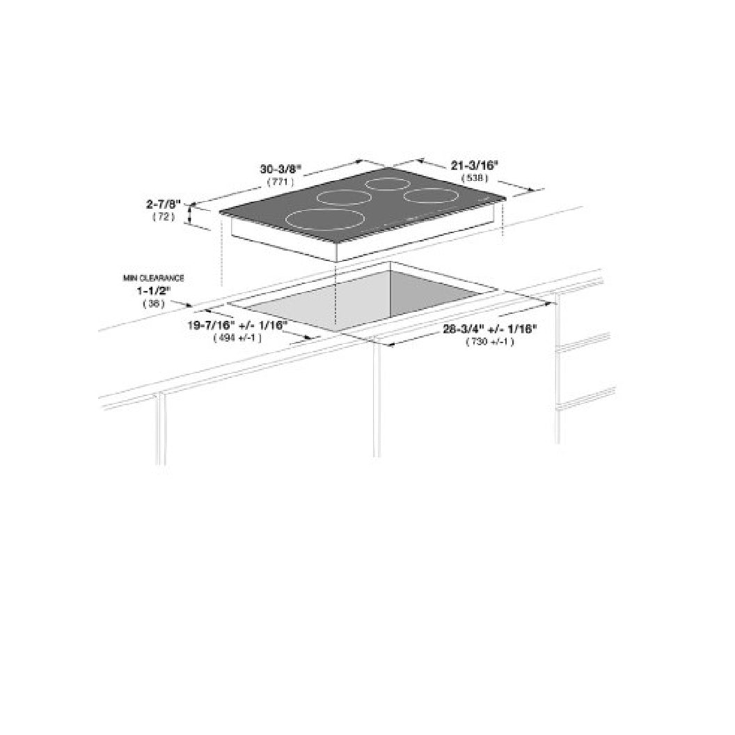 Plaque de cuisson à induction 30 po Noir - Série 700 avec 4 zones
