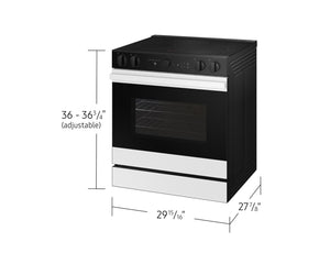 Cuisinière encastrable 30 po, 6,3 pi³ Inox - Série Bespoke avec Friture à l'air et Wi-Fi
