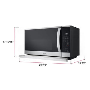Micro-ondes de comptoir hotte intégrée 30 po 2,1 pi³ Inox Noir