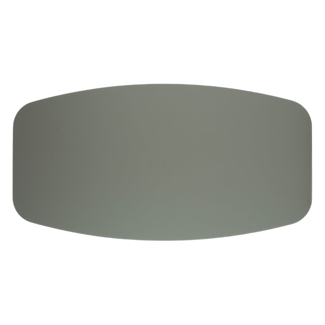 Table de salle à manger rectangulaire avec contour arrondi en verre - Hugo