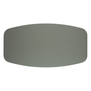 Table de salle à manger rectangulaire avec contour arrondi en verre - Hugo