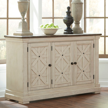 Buffet en bois brun avec 3 portes - Bolanburg