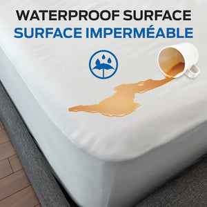 Protège-matelas 100% imperméable en 5 grandeurs - Intégral 10 po.