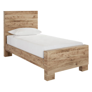 Lit complet en bois/MDF brun clair Simple / Grand / Très grand - Hyanna