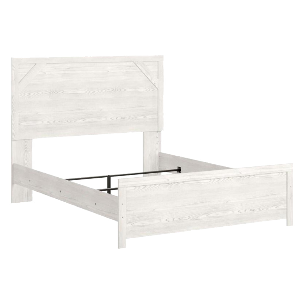Lit complet Grand en bois blanc - Gerridan