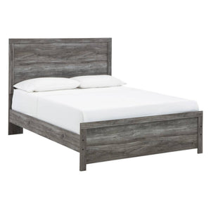 Lit grand complet en bois gris - Bronyon