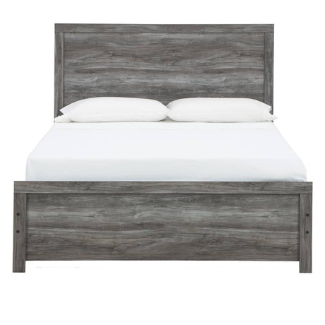 Lit grand complet en bois gris - Bronyon