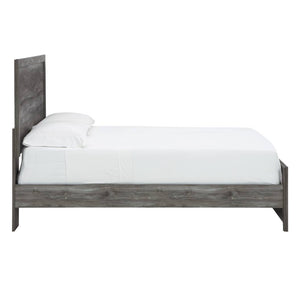 Lit grand complet en bois gris - Bronyon