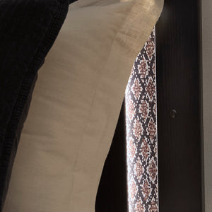 Lit complet en bois/MDF noir avec éclairage intégré Double / Grand / Très grand - Shoralli
