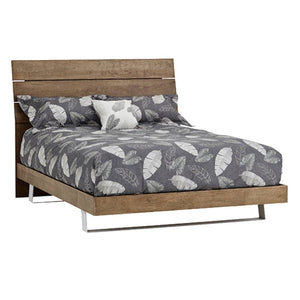 Lit  complet grand en bois naturel - Baltique