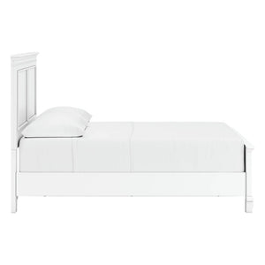 Lit complet en bois/MDF blanc Simple / Double / Grand / Très grand - Fortman