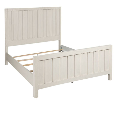 Lit grand complet en bois beige - Shaybrock