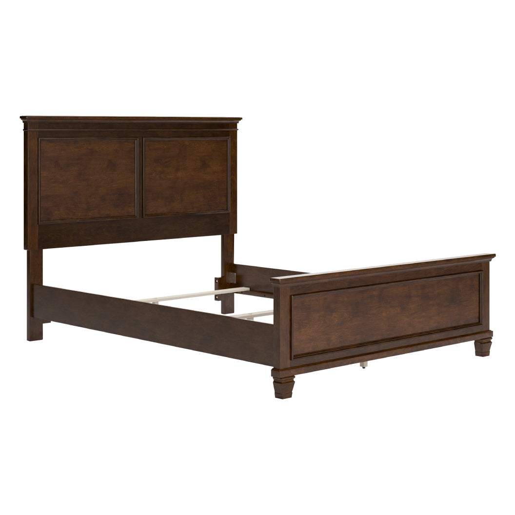 Lit complet en bois/placage brun Simple / Double / Grand / Très grand - Danabrin