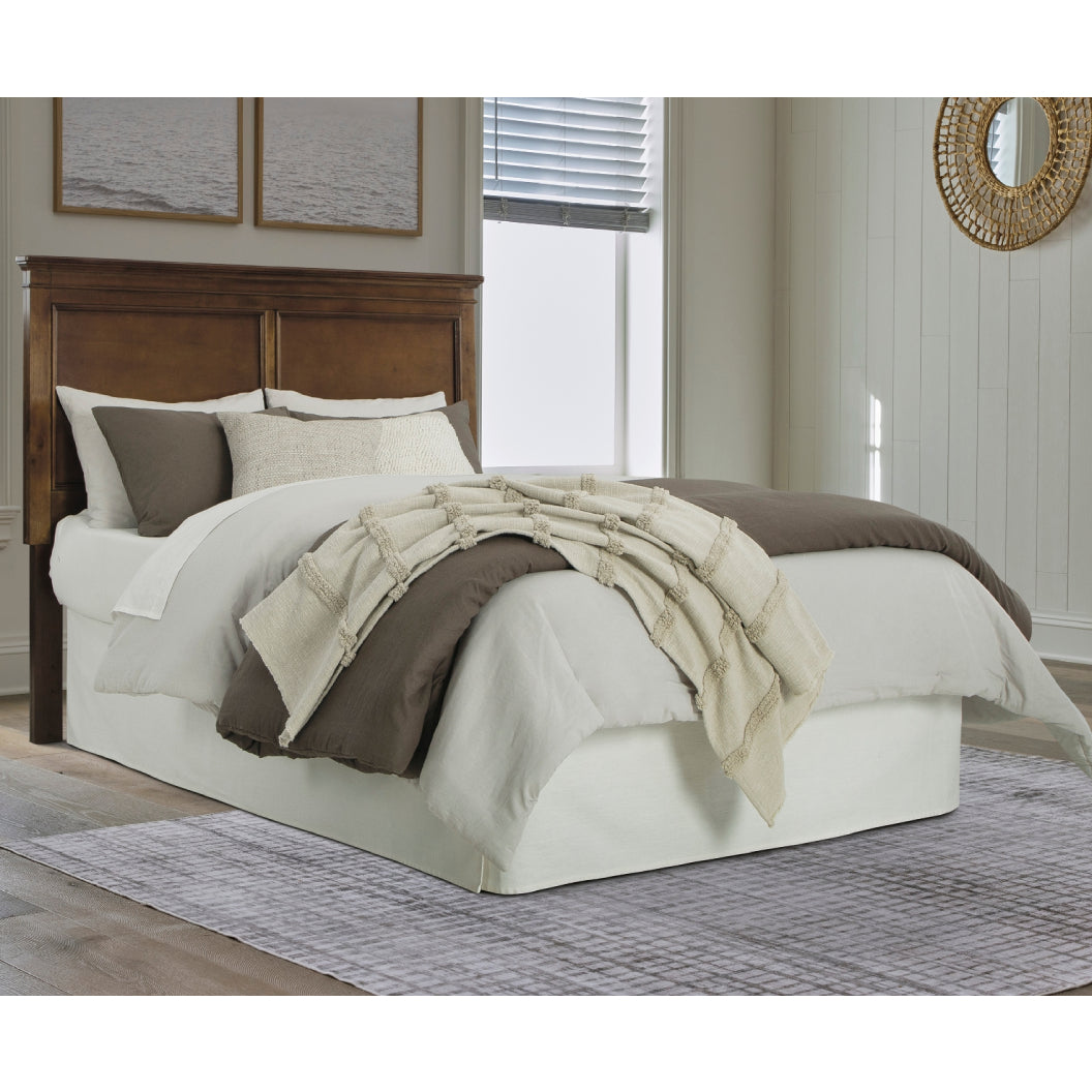 Lit complet en bois/placage brun Simple / Double / Grand / Très grand - Danabrin