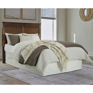 Lit complet en bois/placage brun Simple / Double / Grand / Très grand - Danabrin