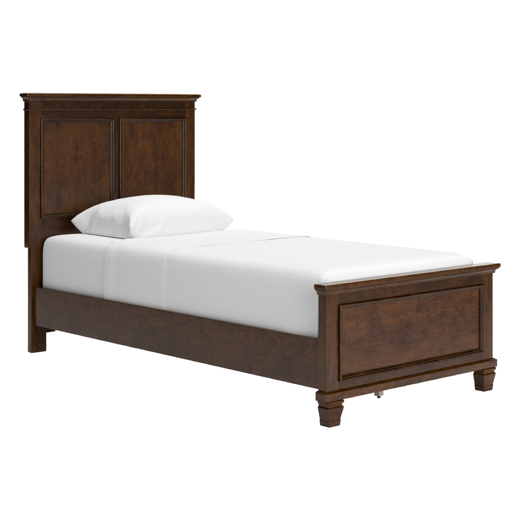 Lit complet en bois/placage brun Simple / Double / Grand / Très grand - Danabrin