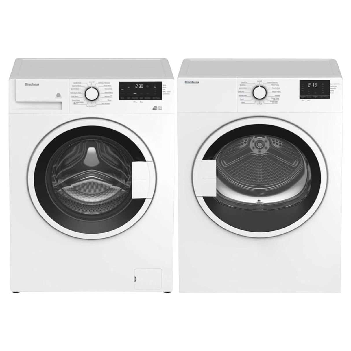 Ensemble de buanderie à chargement frontal blanc