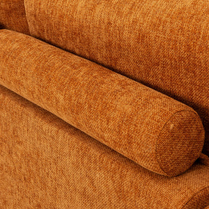 Sectionnel 2 pièces en tissu Almono Auburn avec chaise longue - Ciello