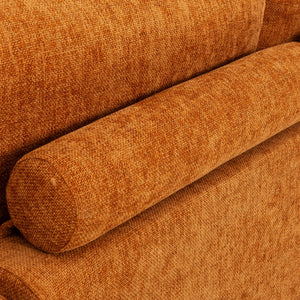 Sectionnel 2 pièces en tissu Almono Auburn avec chaise longue - Ciello