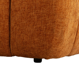 Sectionnel 2 pièces en tissu Almono Auburn avec chaise longue - Ciello