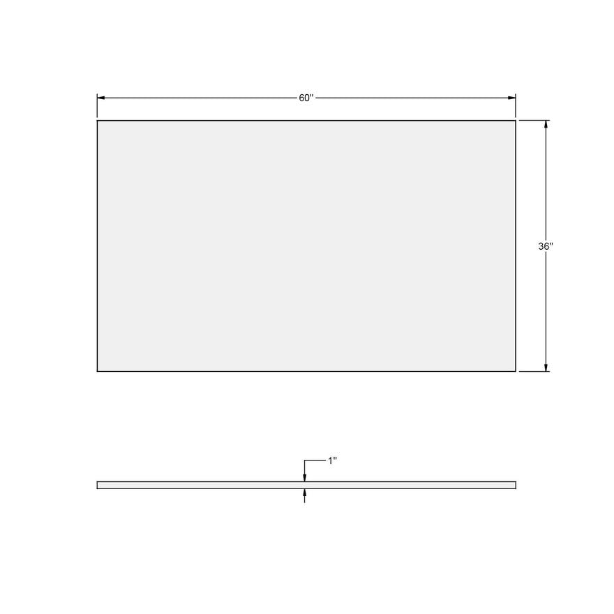 Table de salle à manger rectangulaire en mélamine brun grisâtre - Lydia