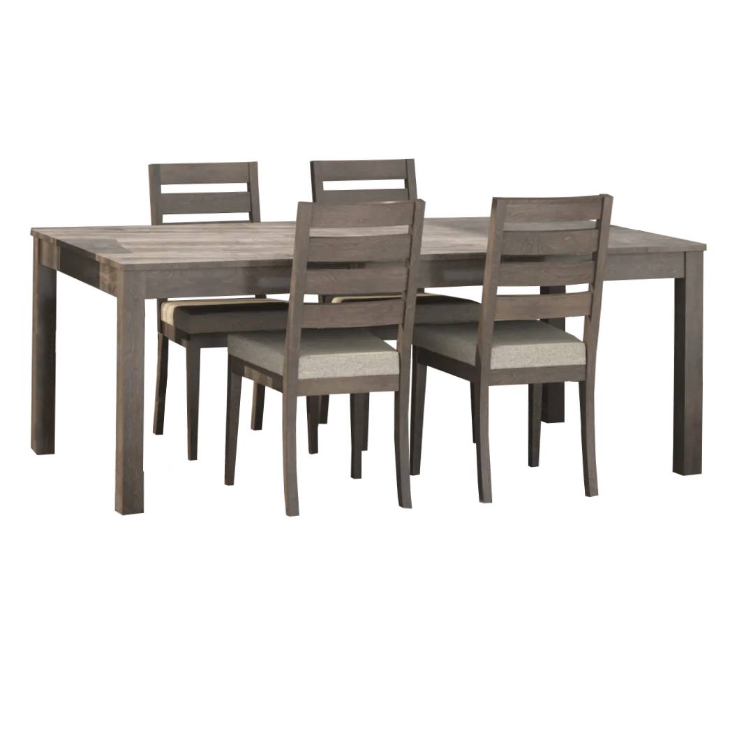 Ensemble de salle à manger avec 4 chaises rembourrées