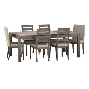 Ensemble de salle à manger avec 6 chaises rembourrées