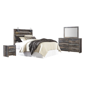 Mobilier de chambre à coucher 4 pièces Grand lit - Drystan