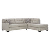 Sectionnel 2 pièces surdimensionné en tissu avec chaise longue - Mahoney