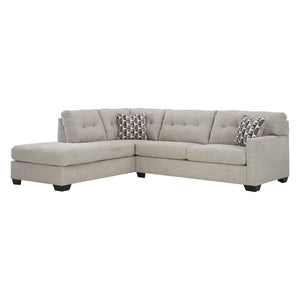 Sectionnel en tissu surdimensionné avec chaise longue - Mahoney