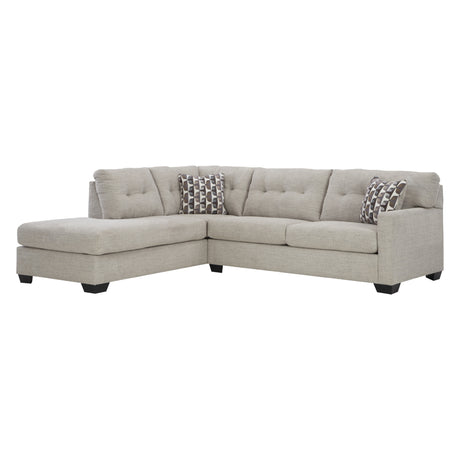 Sectionnel en tissu surdimensionné avec chaise longue - Mahoney