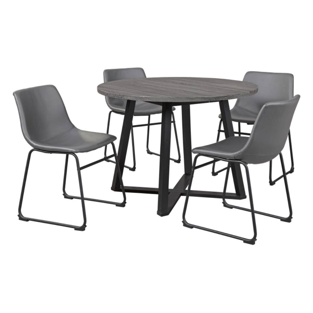 Ensemble de salle à manger en mélamine avec 4 chaises - Centiar