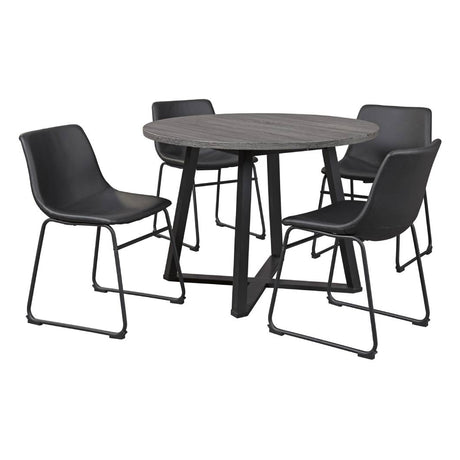 Ensemble de salle à manger en mélamine avec 4 chaises - Centiar
