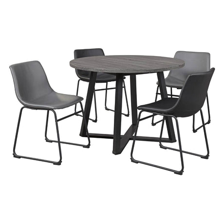 Ensemble de salle à manger en mélamine avec 4 chaises - Centiar