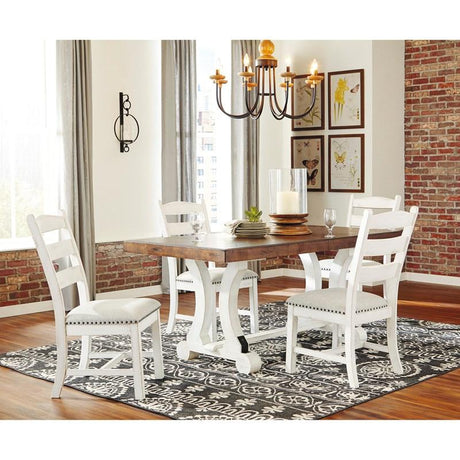 Ensemble de salle à manger en bois bicolore avec 4 chaises - Valebeck