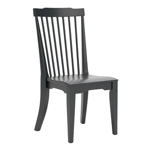 Ensemble de 2 chaises de salle à manger en bois noir - Brenkerton