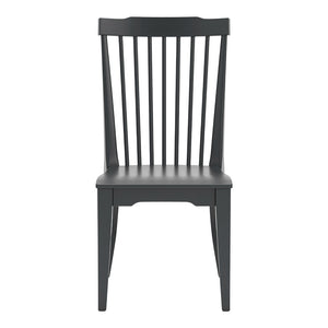 Ensemble de 2 chaises de salle à manger en bois noir - Brenkerton