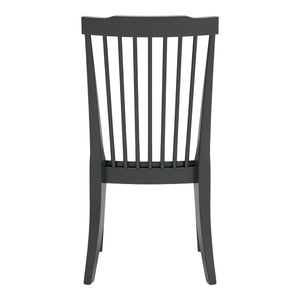 Ensemble de 2 chaises de salle à manger en bois noir - Brenkerton