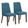 Ensemble de 2 chaises de salle à manger rembourrées en tissu - Lyncott