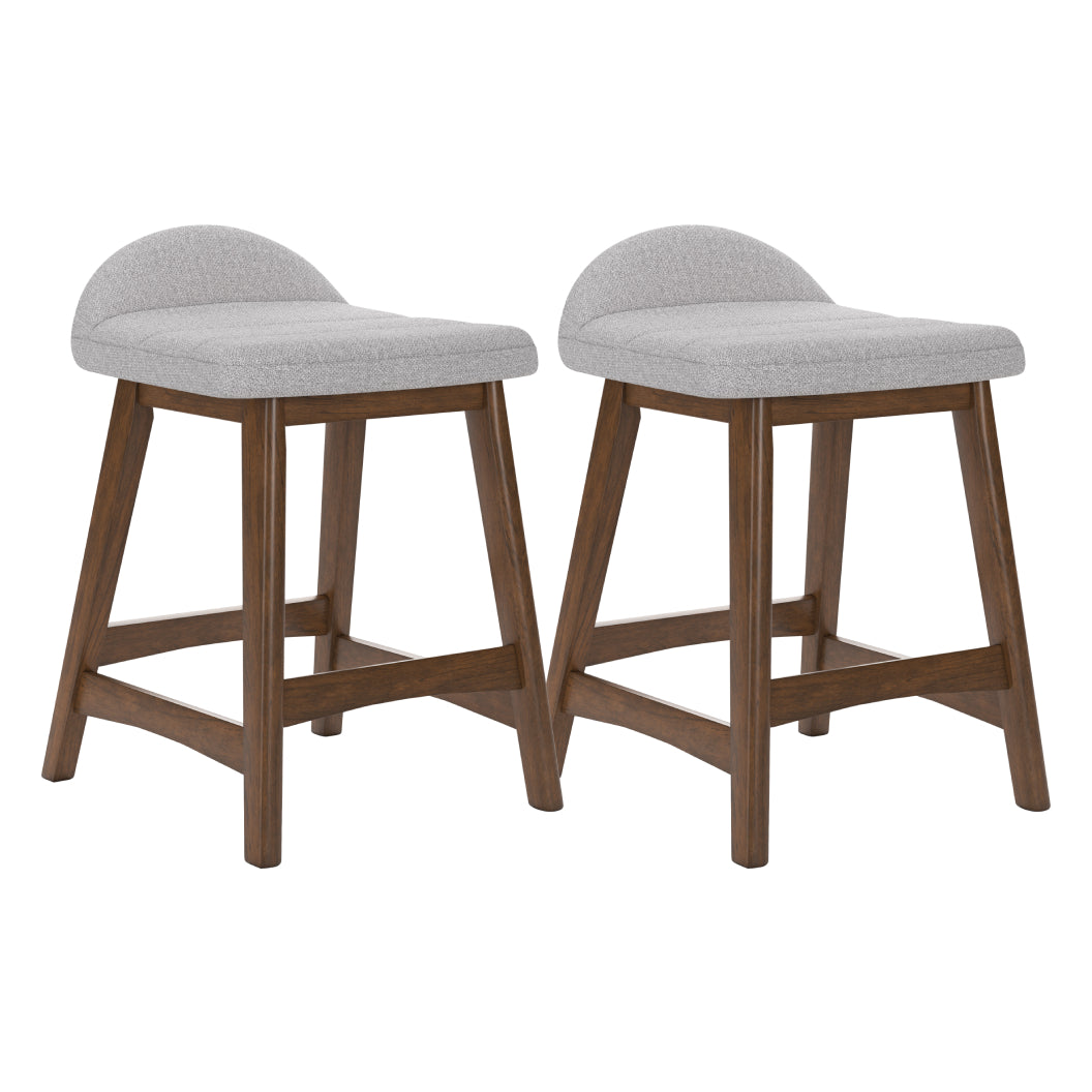Ensemble de 2 tabourets de bar rembourrés - Lyncott