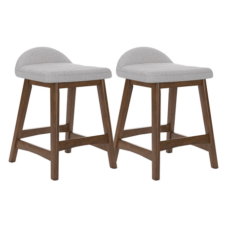 Ensemble de 2 tabourets de bar rembourrés - Lyncott