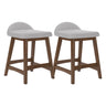 Ensemble de 2 tabourets de bar rembourrés - Lyncott