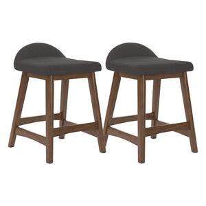 Ensemble de 2 tabourets de bar rembourrés - Lyncott